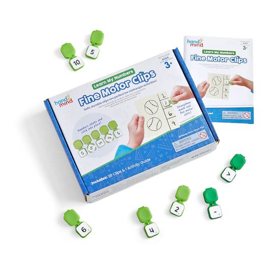hand2mind&#xAE; Learn My Numbers Fine Motor Clips